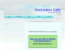 Tablet Screenshot of docksiderscafe.com